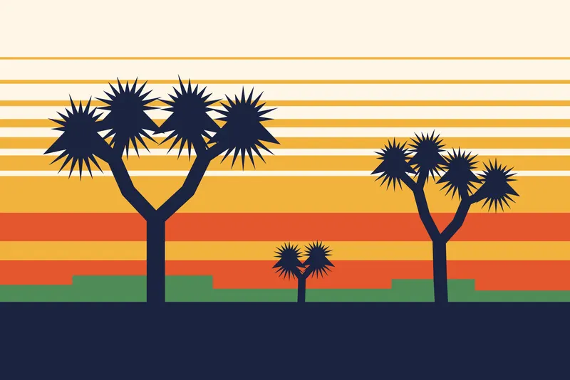 Joshua Trees at Dawn, Painted Agency