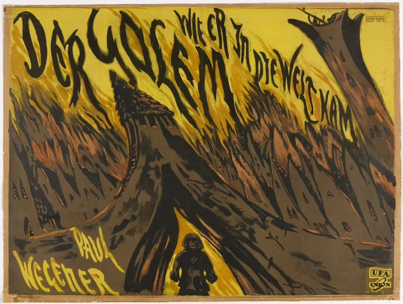 Der Golem, wie er in die Welt kam, lithograph, UFA