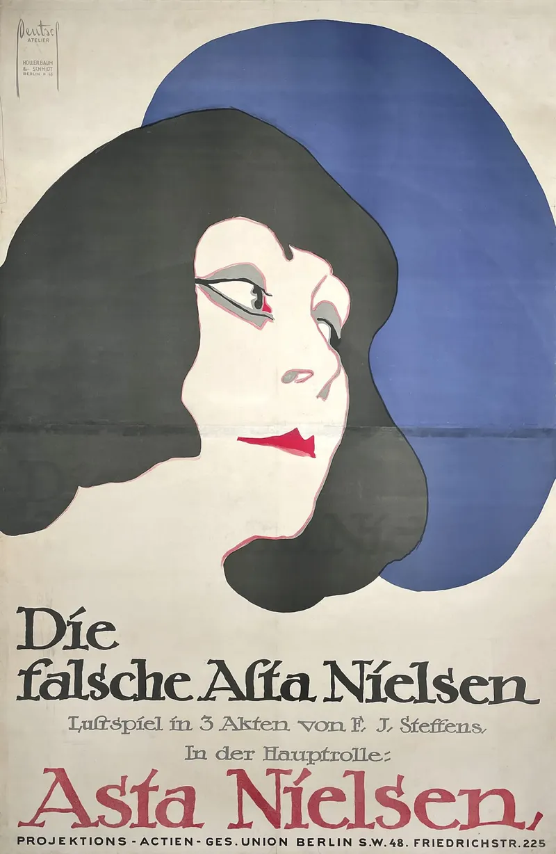Die falsche… — Dryden sheet, 1914, Ernst Deutsch-Dryden