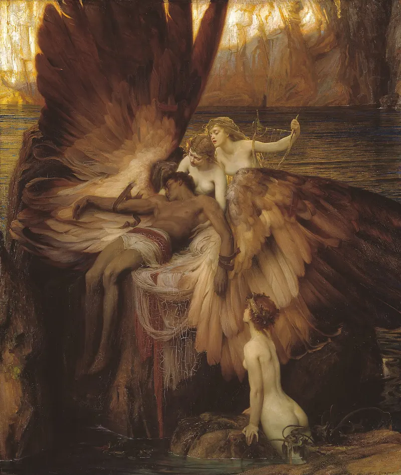 The Lament for Icarus, Herbert James Draper (1863 to 1920)