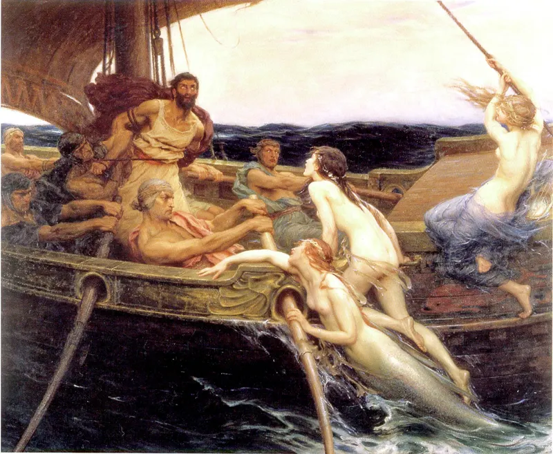 Ulysses and the Sirens, Herbert James Draper (1863 to 1920)