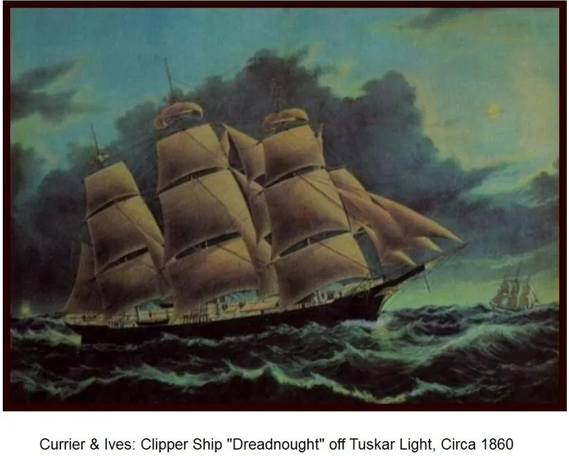 Dreadnought, a Fast Clipper Ship, Currier & Ives