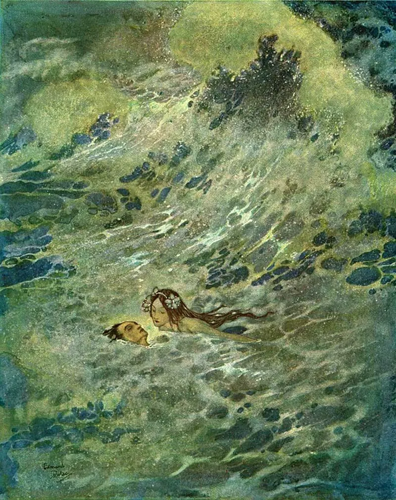 The Little Mermaid, Edmund Dulac (1882 to 1953)