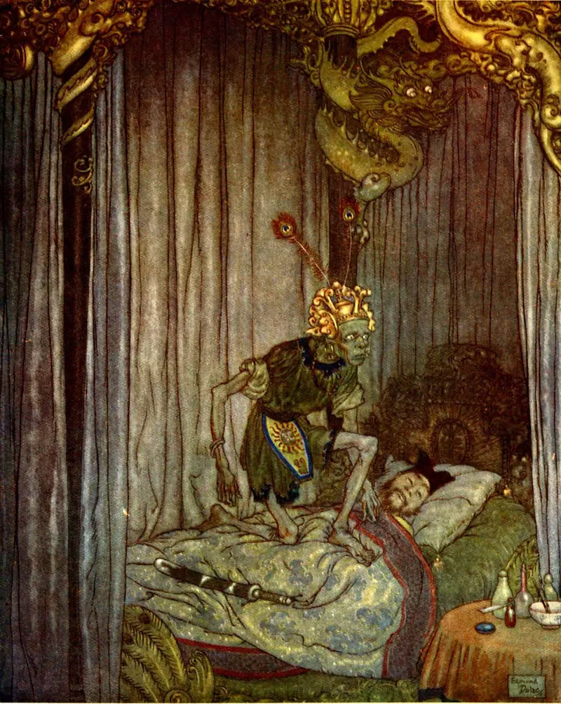 The Nightingale, Edmund Dulac (1882 to 1953)