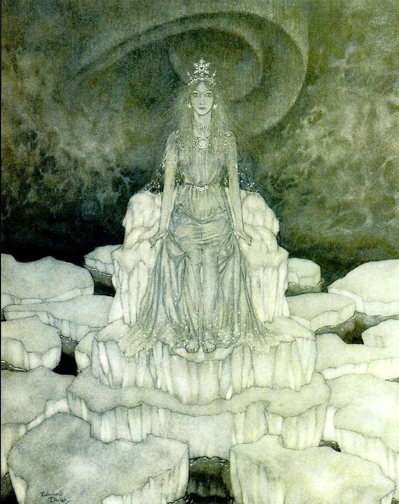 The Snow Queen, Edmund Dulac (1882 to 1953)