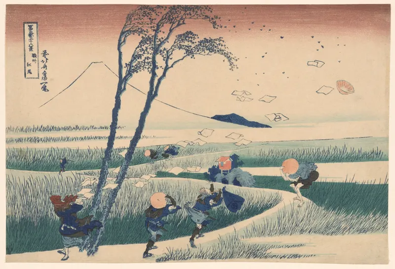 Ejiri in Suruga Province, Katsushika Hokusai