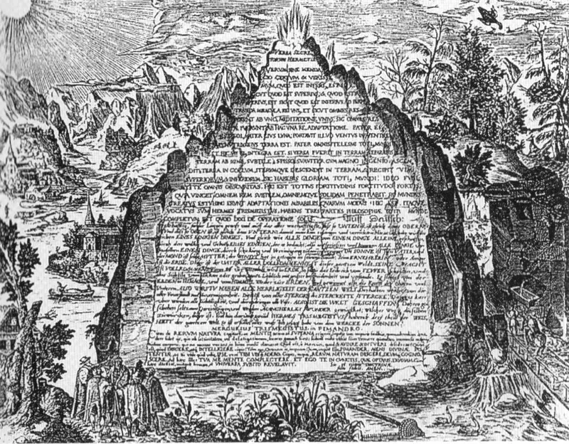 The Emerald Tablet, Engraved by Matthäus Merian