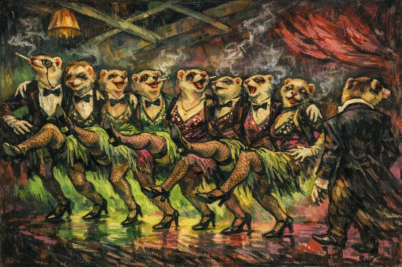 Ferret Chorus Line, Feverglass