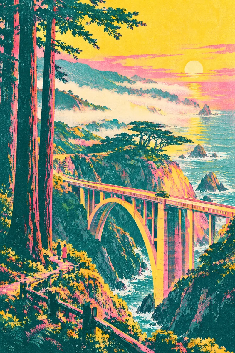 First Light, Big Sur, The Departure Board