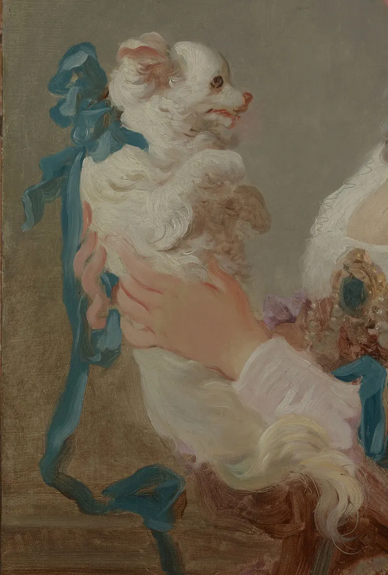 A Woman with a Dog, Jean-Honoré Fragonard