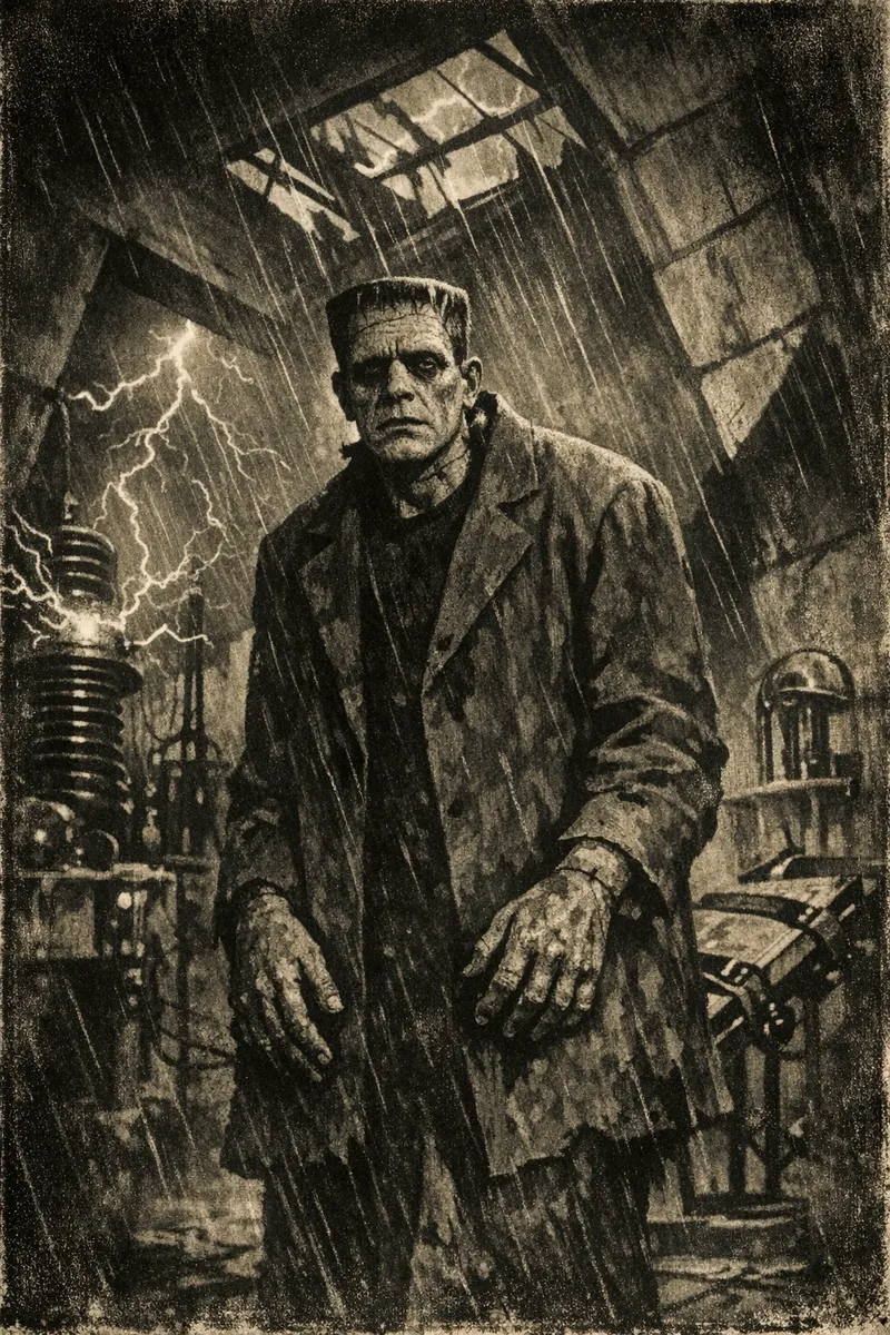 Frankenstein's Monster, Expressionist 1922, Nightfables