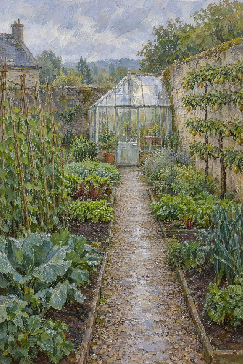 Glasshouse Kitchen Garden, Painted Agency