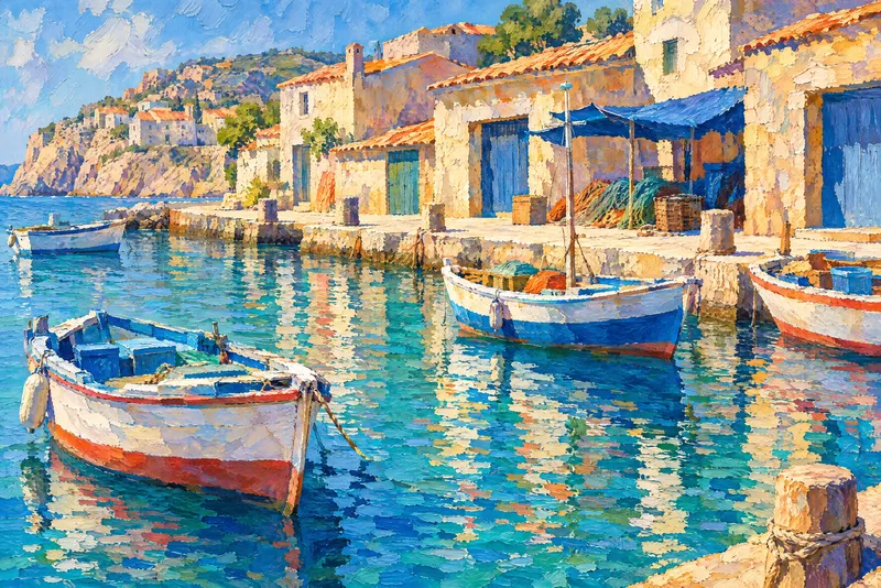 Harbour At Noon, Painted Agency