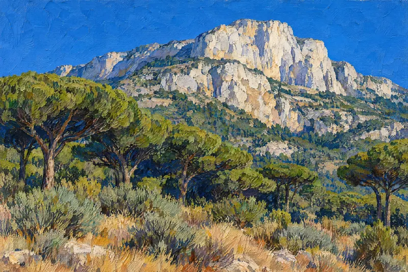 Limestone Over Pines, Painted Agency