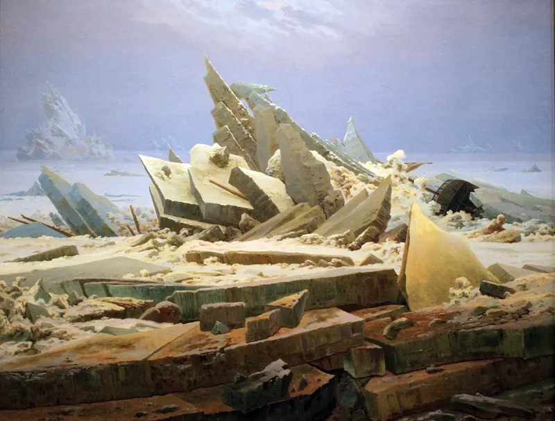 The Sea of Ice, Caspar David Friedrich (1774 to 1840)