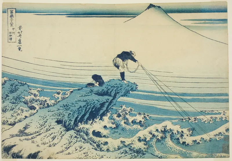 Kajikazawa in Kai Province, Katsushika Hokusai