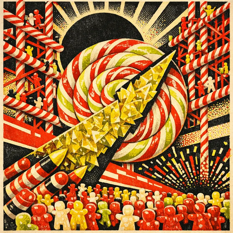 Gantry of Candy Canes, Feverglass