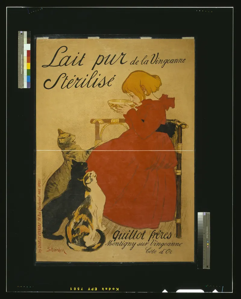 Lait pur stérilisé de la Vingeanne, Théophile-Alexandre Steinlen