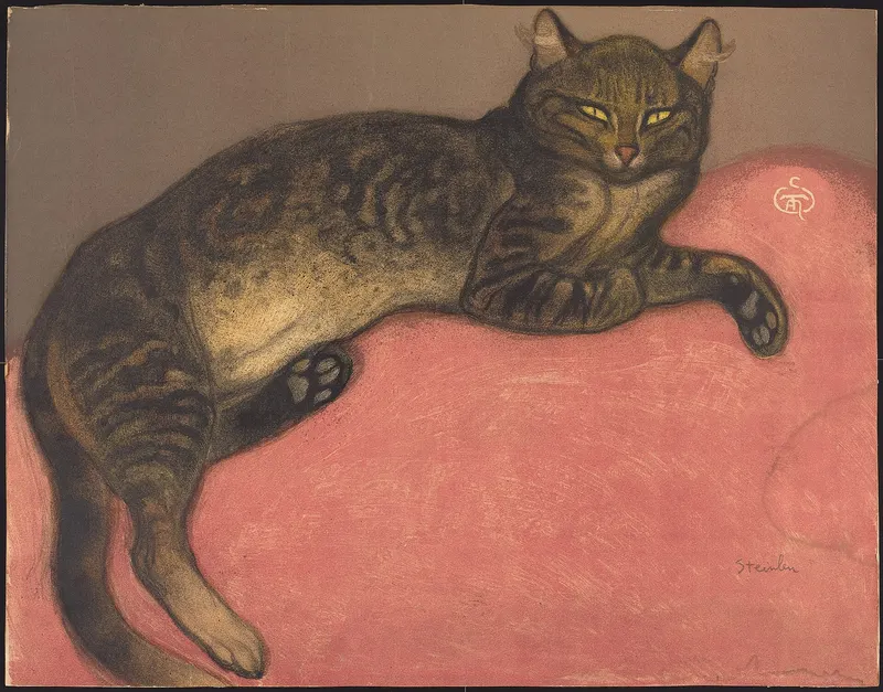 Winter: Cat on a Cushion, Théophile-Alexandre Steinlen