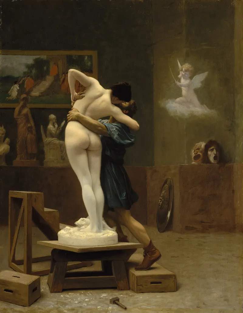 Pygmalion and Galatea, Jean-Léon Gérôme (1824 to 1904)