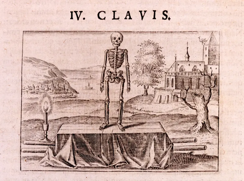 The Fourth Key, Matthaeus Merian the Elder, engraver (text attributed to Basilius Valentinus)