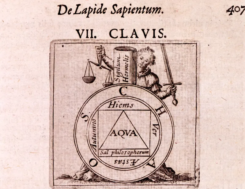 The Seventh Key, Matthaeus Merian the Elder, engraver (text attributed to Basilius Valentinus)