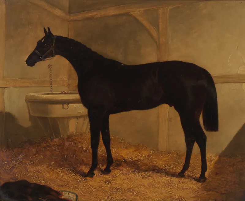 Mr E. J. Irwin's Foig-a-Ballagh, Winner of the 1844 St Leger, John Frederick Herring Snr, oil on canvas