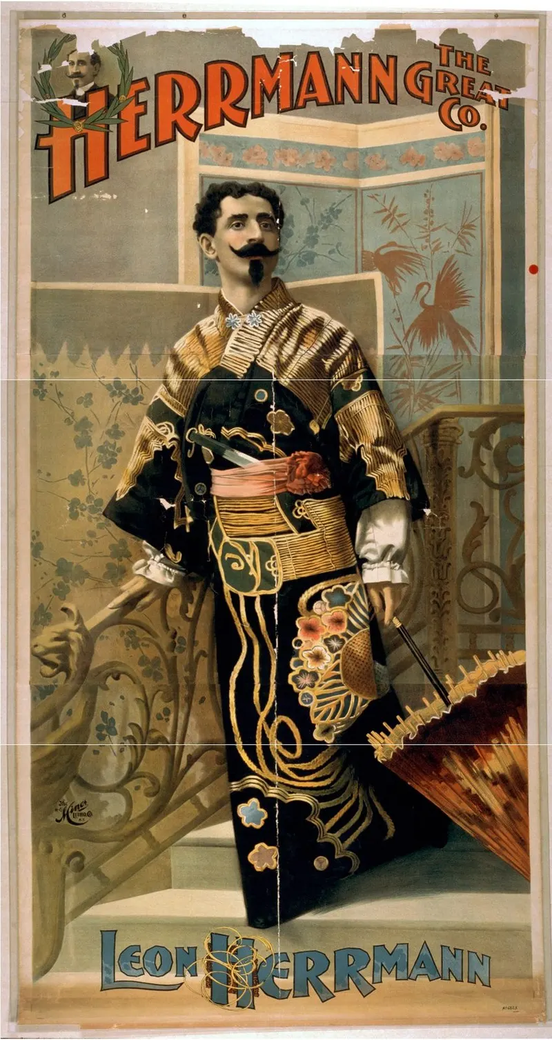 Herrmann the Great Co. — The Premier Magical Entertainment of the World, Strobridge Litho. Co., Cincinnati