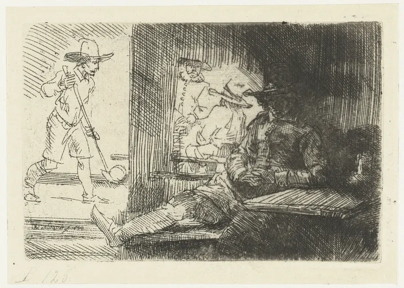Het Kolfspel (The Game of Kolf), Netherlandish engraver