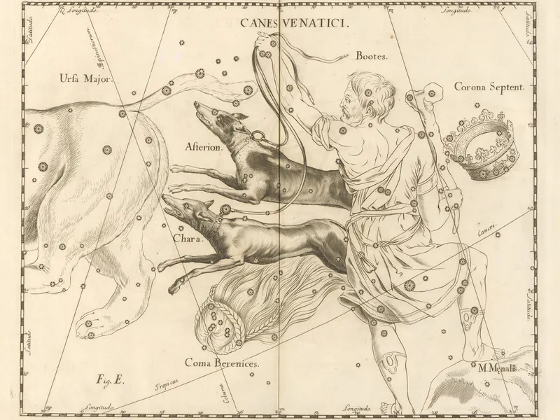 Canes Venatici, the Hunting Dogs, Johannes Hevelius