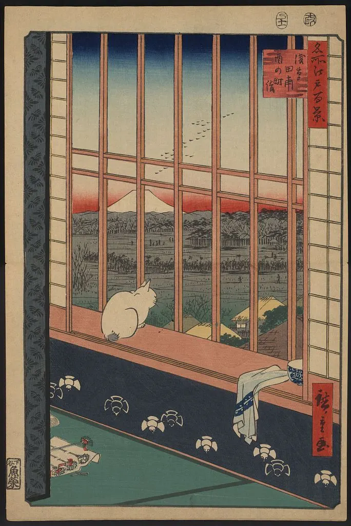 Asakusa Ricefields and Torinomachi Festival, Utagawa Hiroshige