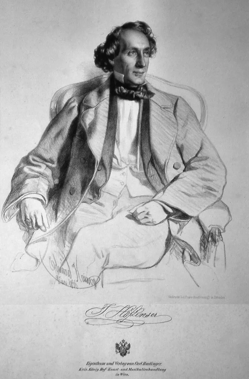 Johann Nepomuk Hofzinser — Father of Card Magic, Vienna lithograph