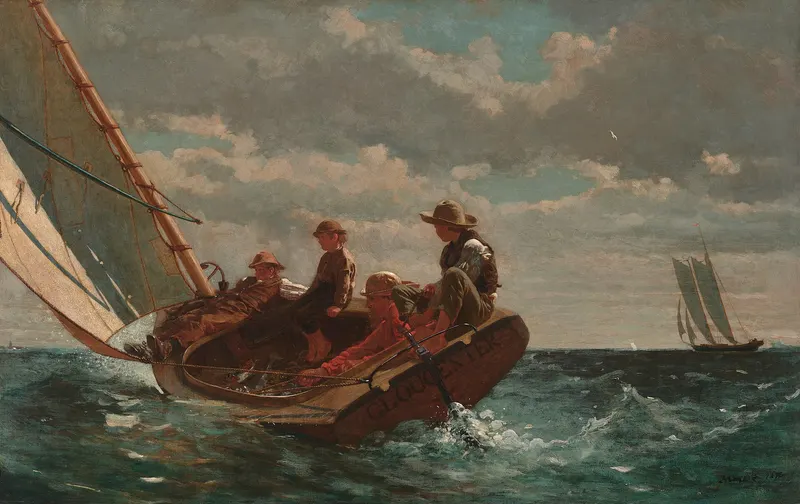 Breezing Up (A Fair Wind), Winslow Homer