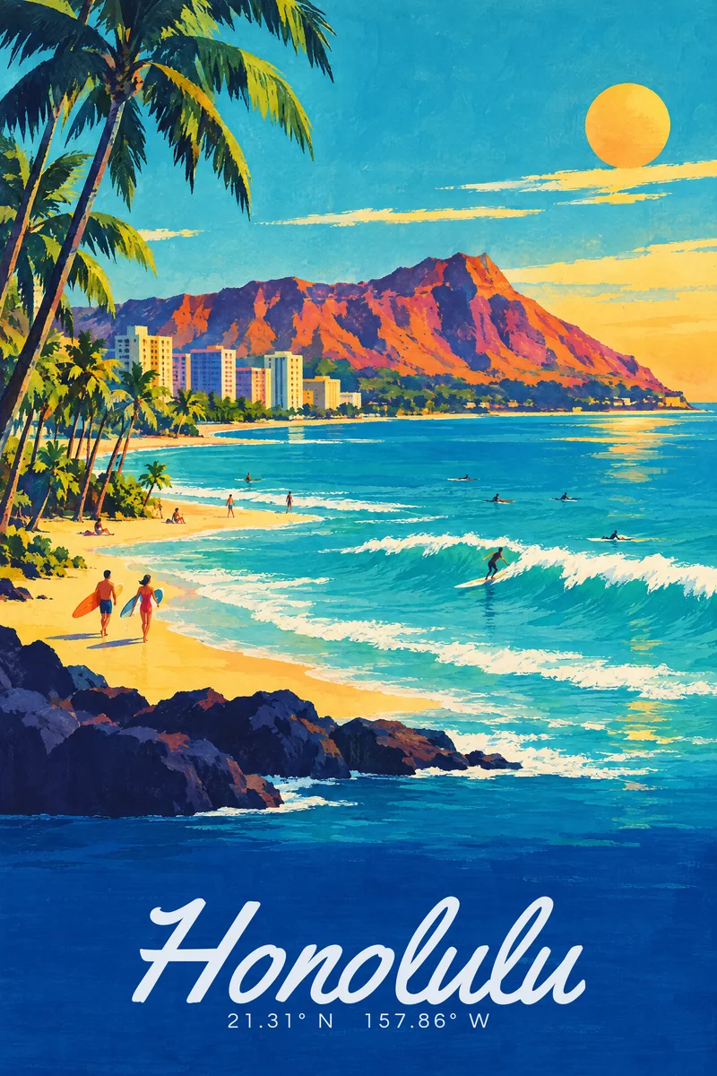 Honolulu, The Departure Board