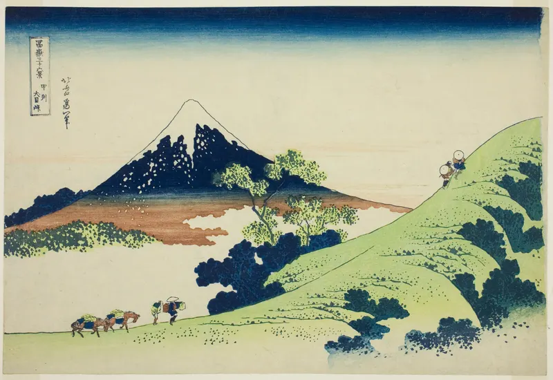 Inume Pass in Kai Province, Katsushika Hokusai