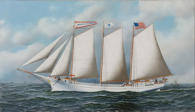 Three-Masted Schooner Andrew C. Pierce, Antonio Jacobsen
