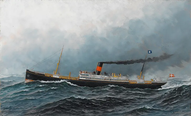 The North Atlantic Liner Oscar II at Sea, Antonio Jacobsen