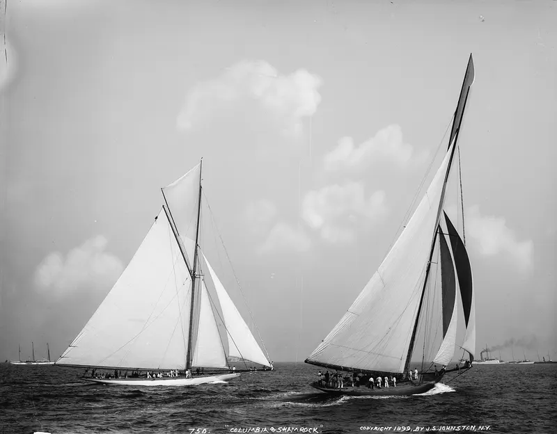 Columbia and Shamrock, 1899, John S. Johnston
