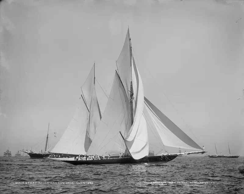 Yachts Valkyrie II and Vigilant, 1893, John S. Johnston