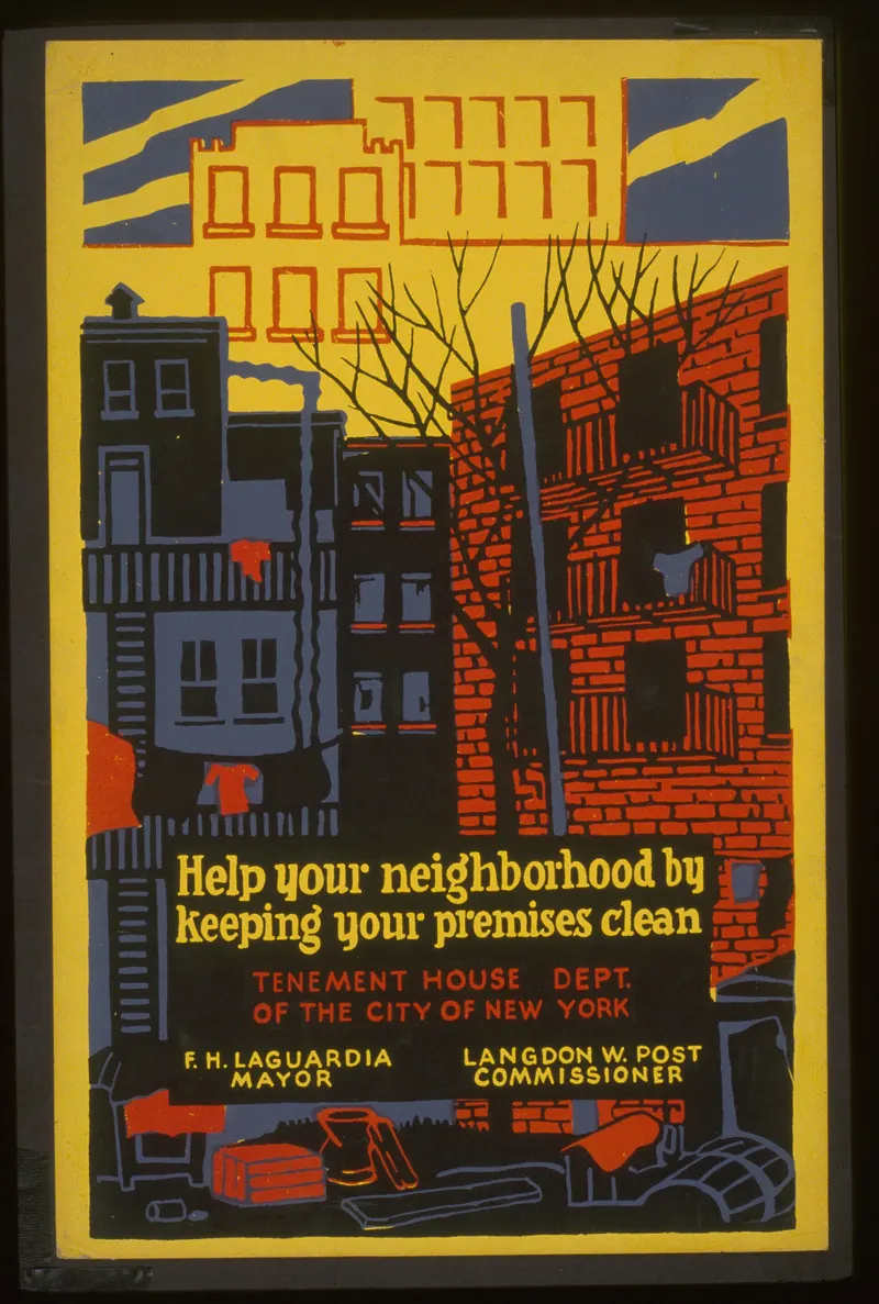 Help Your Neighborhood — WPA Public Health Poster, WPA Federal Art Project silkscreen shop