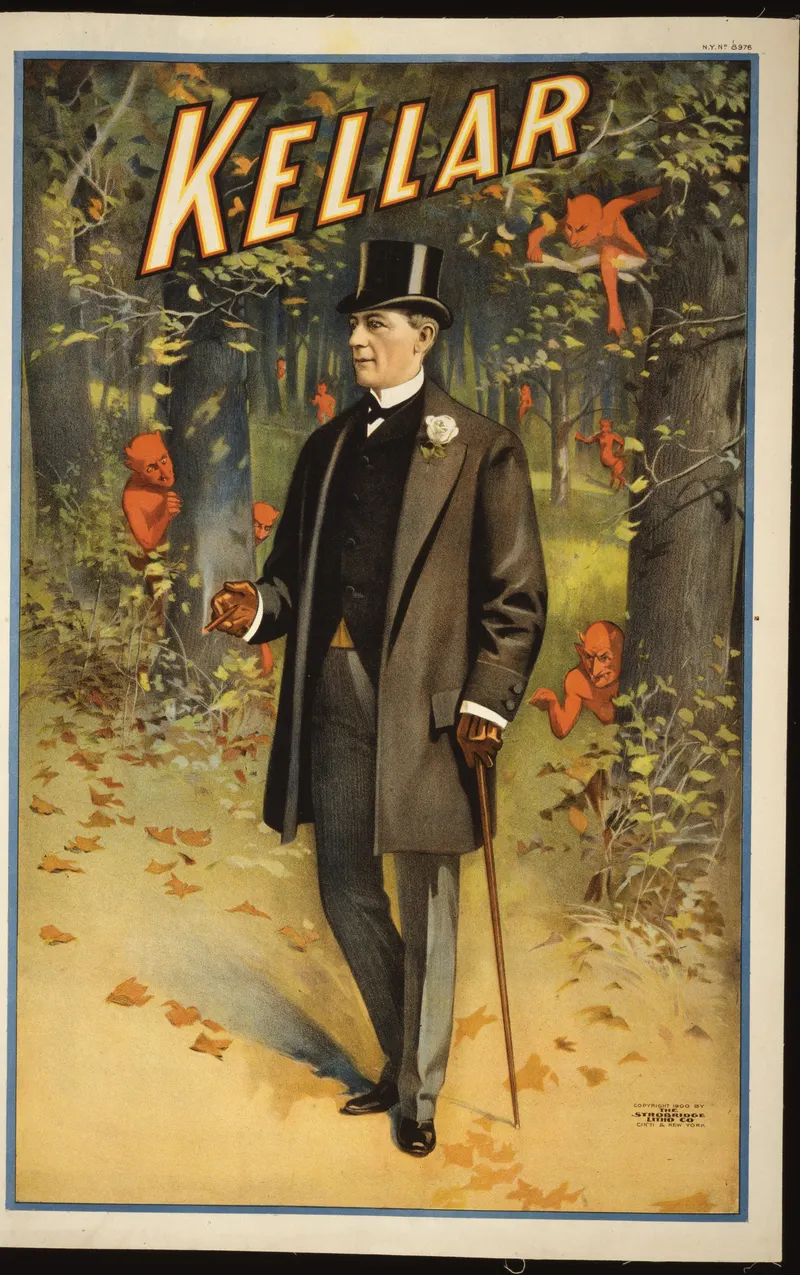 Kellar — The Imps in the Woods, Strobridge Litho. Co. (Cincinnati & New York)