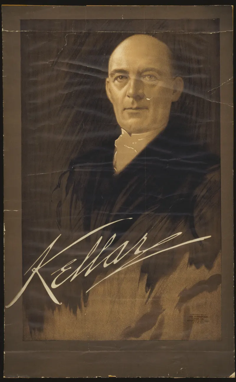 Kellar — The Signed Portrait, Strobridge Litho. Co. (Cincinnati & New York)