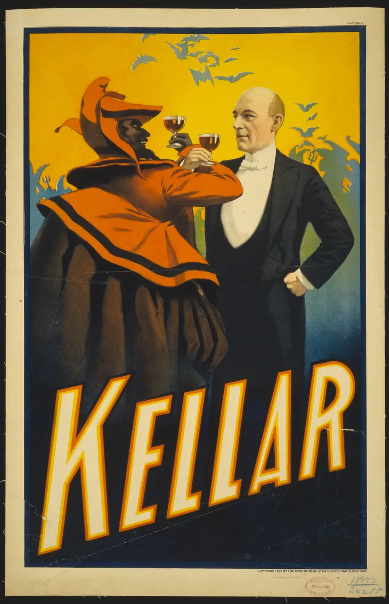 Kellar Toasts the Devil, Strobridge Litho. Co. (Cincinnati & New York)