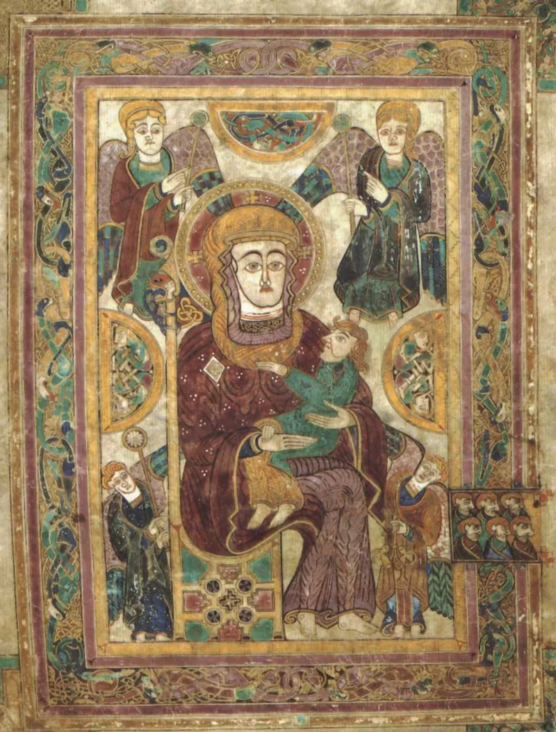 The Virgin and Child, Unknown Insular scribe-artists (traditionally associated with the community of Columba, Iona and Kells)