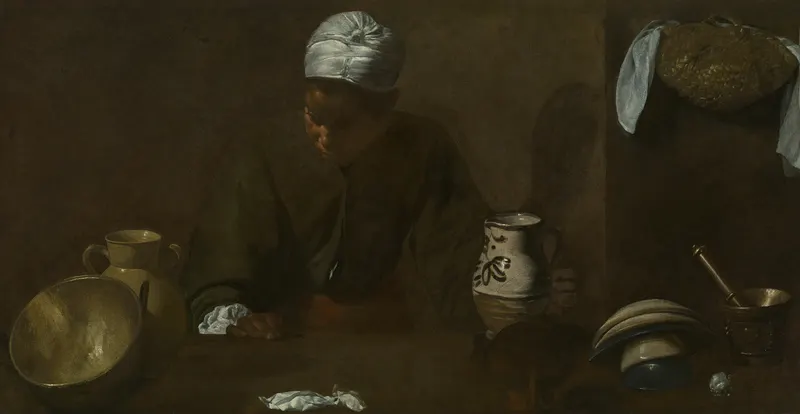 Kitchen Scene, Diego Velázquez (1599 to 1660)