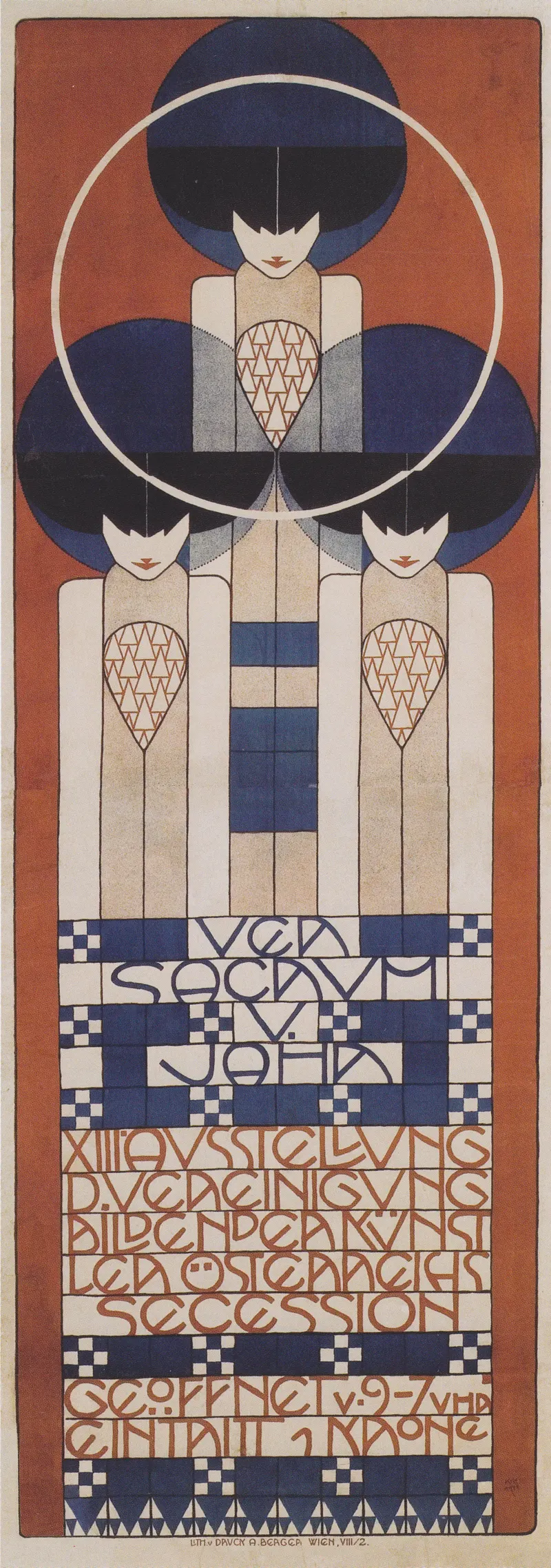 Vienna Secession Exhibition Poster (XIII) — Koloman Moser, 1902, Koloman Moser