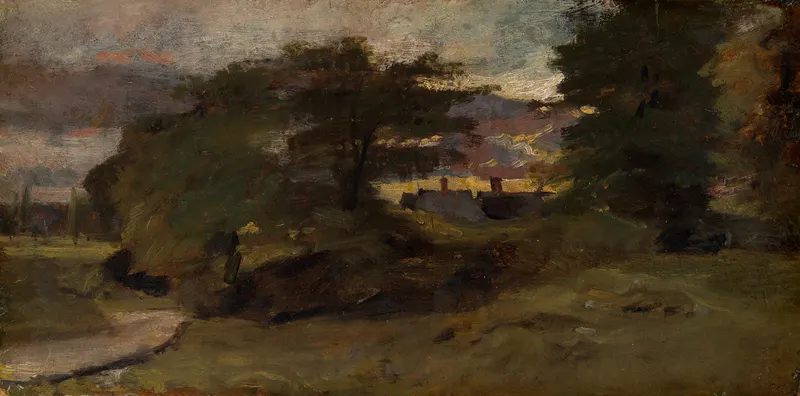 Landscape with Cottages, John Constable (1776 to 1837)