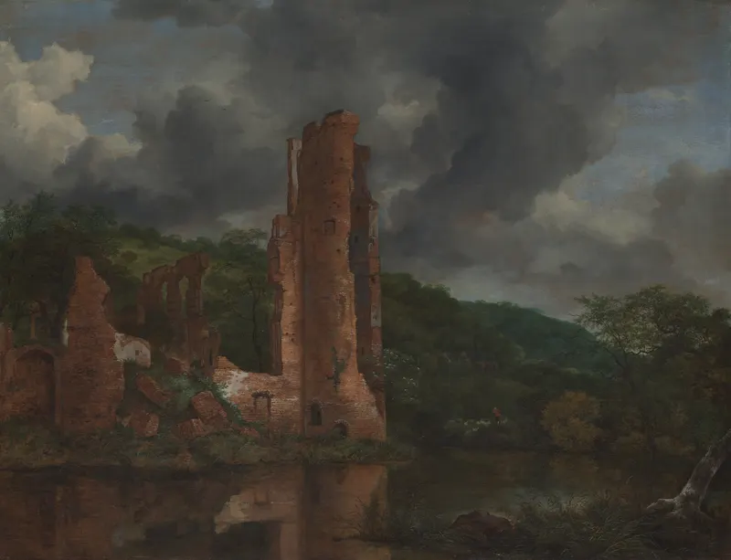 Landscape with the Ruins of the Castle of Egmond, Jacob van Ruisdael (1628 to 1682)
