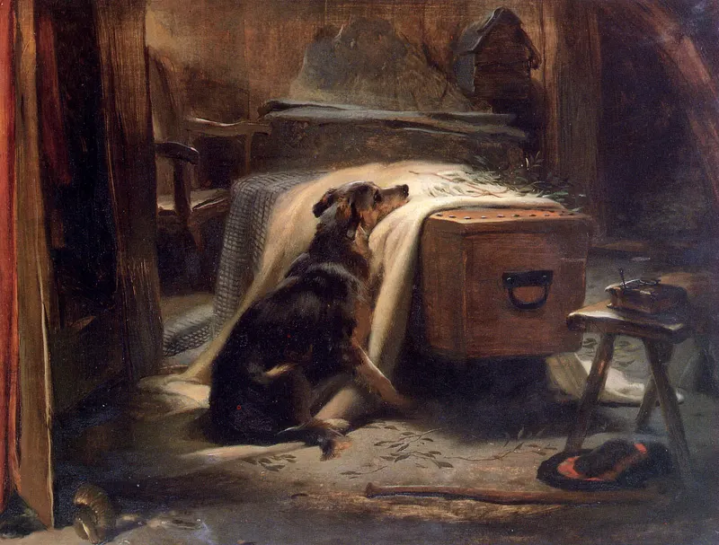 The Old Shepherd's Chief Mourner, Edwin Landseer