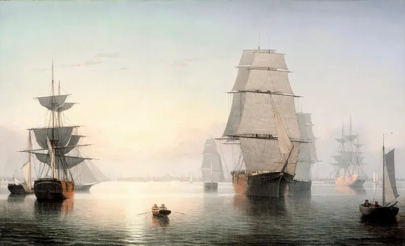 Boston Harbor, Sunset, Fitz Henry Lane